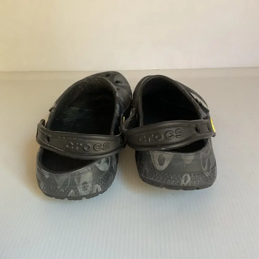 Crocs Disney Nightmare Before Christmas Jack Skellington Clogs M6 W8 Black Rare